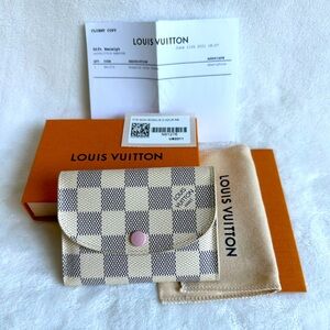 Authentic Louis Vuitton Rosalie Coin Purse Damier Azul